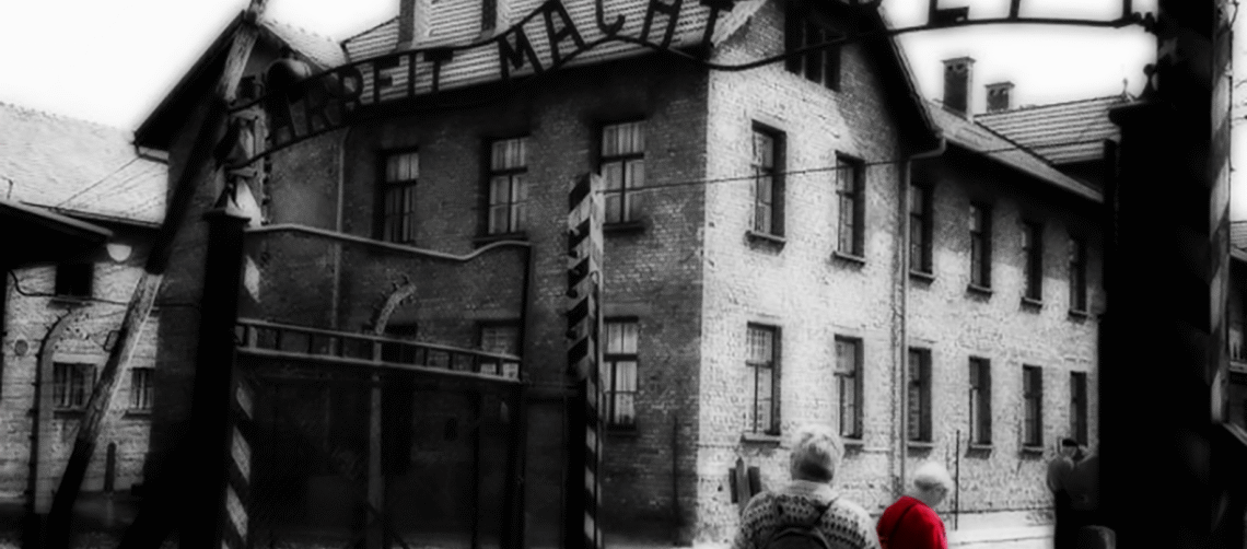 Main gate to Auschwitz I, the main camp, taken 18-Apr-00.