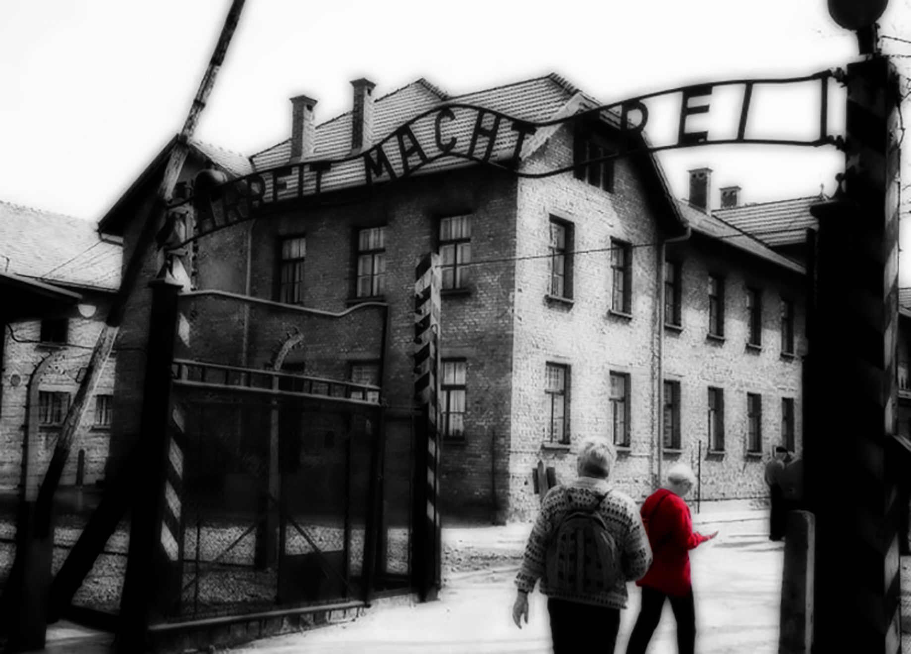 Main gate to Auschwitz I, the main camp, taken 18-Apr-00.