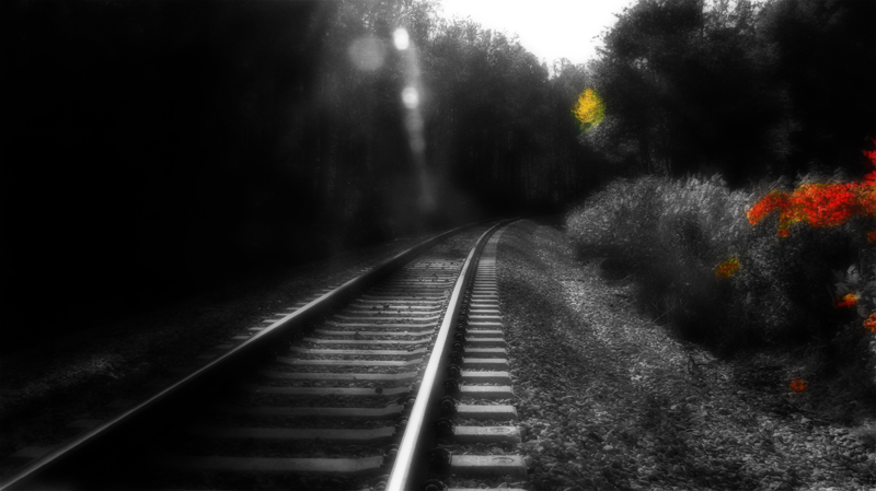 Railroad tracks near Marietta, GA