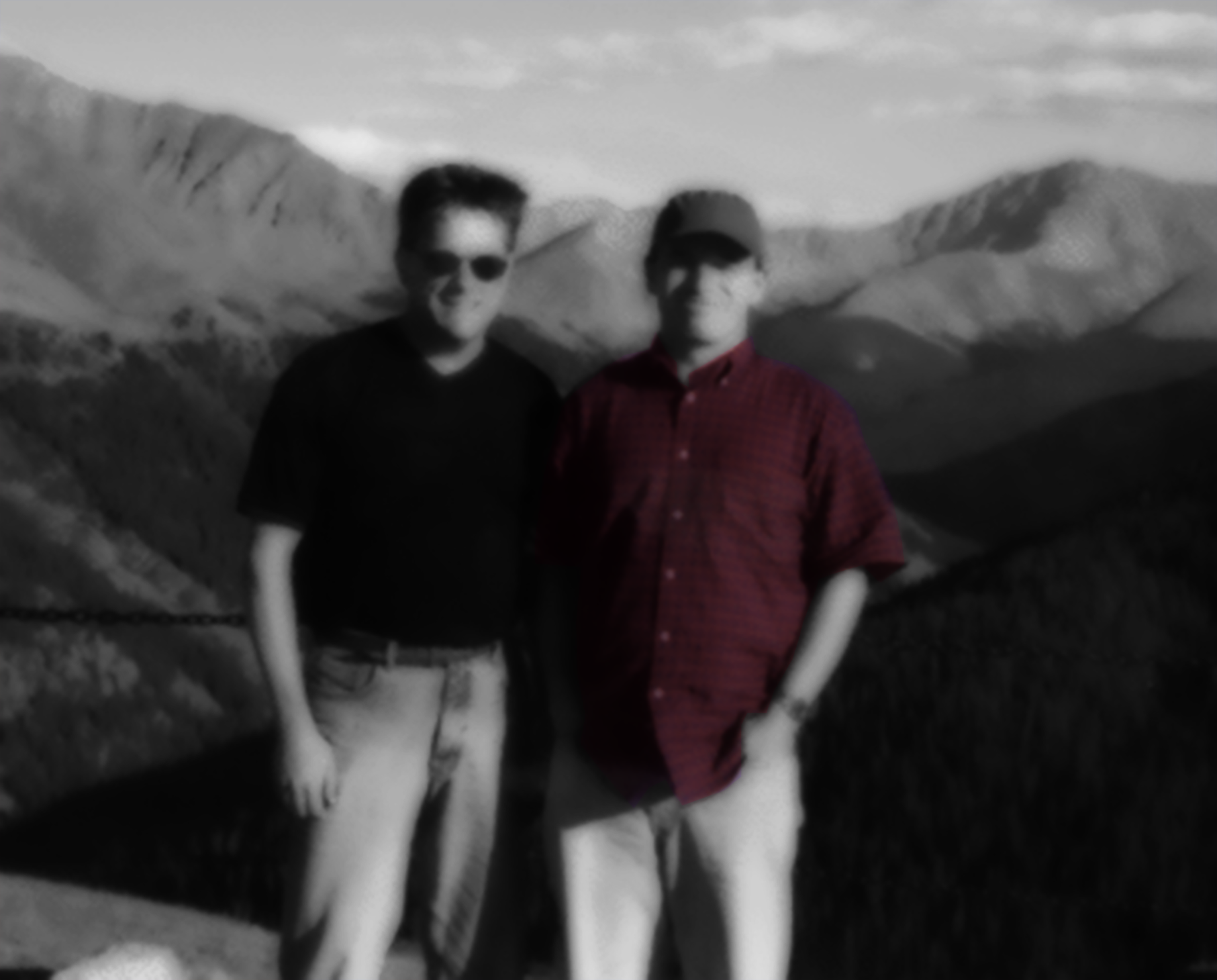 Steve and Frank at Independence Pass, CO. Sep-00